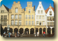 	Münster in Westphalia: gabled houses on Prinzipalmarkt 
