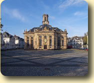 Saarbruecken Ludwigskirche church and Ludwigsplatz square 