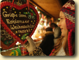 Koblenz Christmas Market ginger bread heart