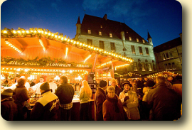 Osnabrueck Town Hall and Christmas Market