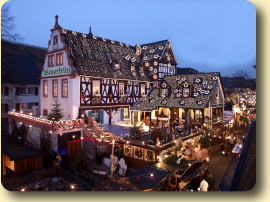 Rüdesheim Christmas decorated house