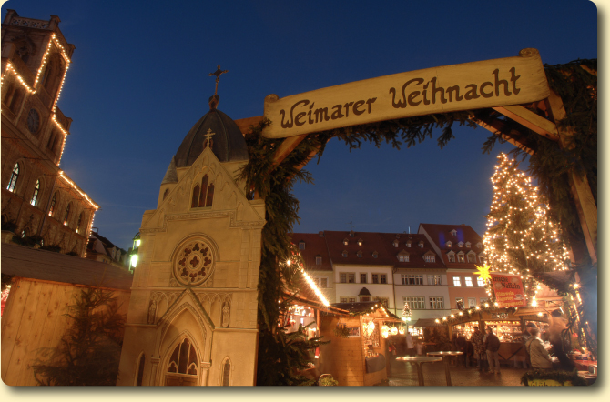 Weimar Christmas Market entrance